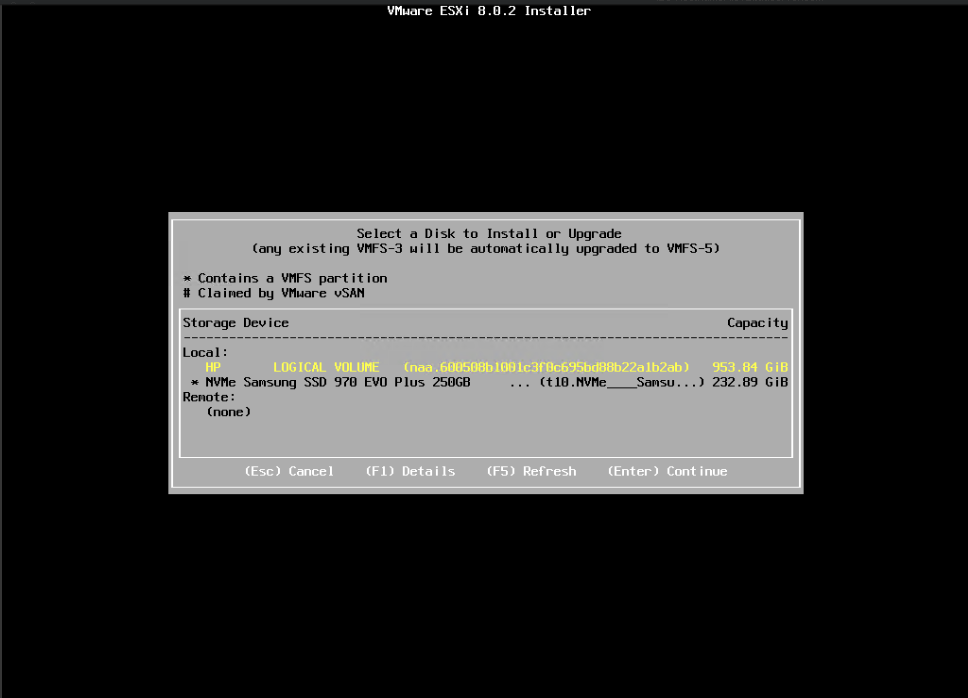 نصب esxi تاد سرور