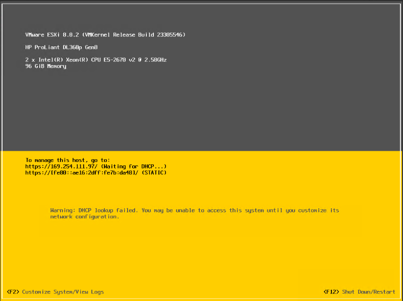 نصب esxi 8 تاد سرور